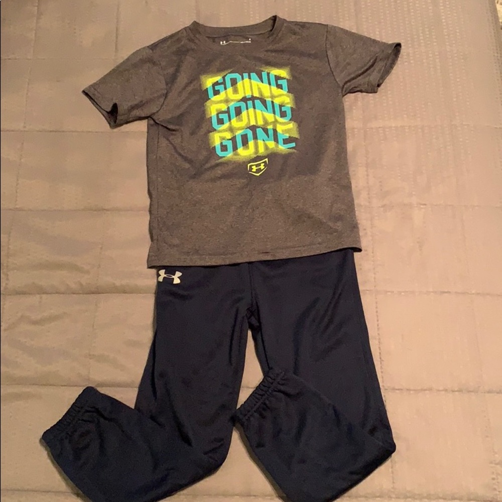 Boys Sweatpants & Tee Set Size 6